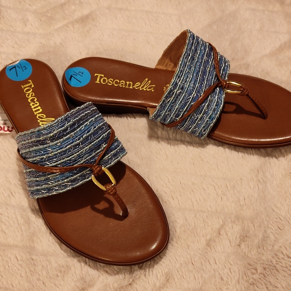NWT! Toscanella Sandals Sz 7.5